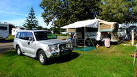Our campsite at Corindi, Mid North Coast NSW
