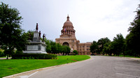 Capitol Building and memorial to the Civil War