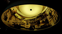 In one of the libraries, the light shades had been printed with historic images.