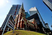 Uniting Church, 140 years old, dwarfed by modern buildings