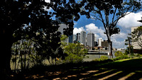 Brisbane City viewed from the GOMA patio