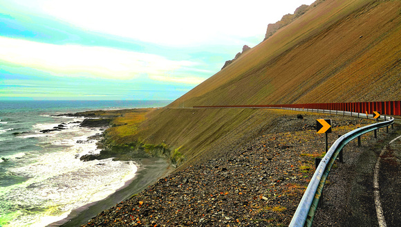 A Talus or Scree slope, very unstable.