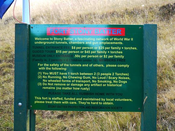 Our destination, Fort Stony Batter