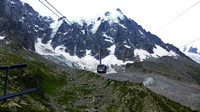 With the destination peak in the background, Cable Car 2, arrives.