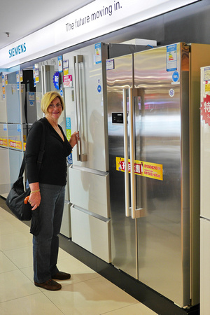 Go figure.. Maggie is way taller than most Chinese women, too tall fridge?