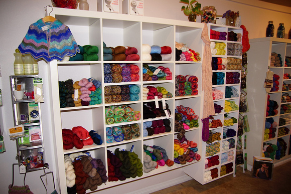 Gauge, a wool shop where I went shopping for some real Texas yarn