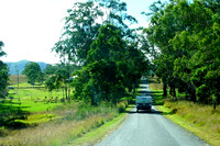 Heading back east on Inveramsay Road to the camp