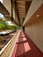 Walkway along the Performing Arts building