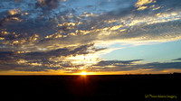 Sunset on the plains