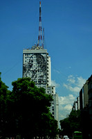 Eva Peron on an office tower