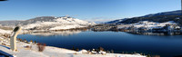 Panorama of Kalamalka Lake towards Coldstream Valley